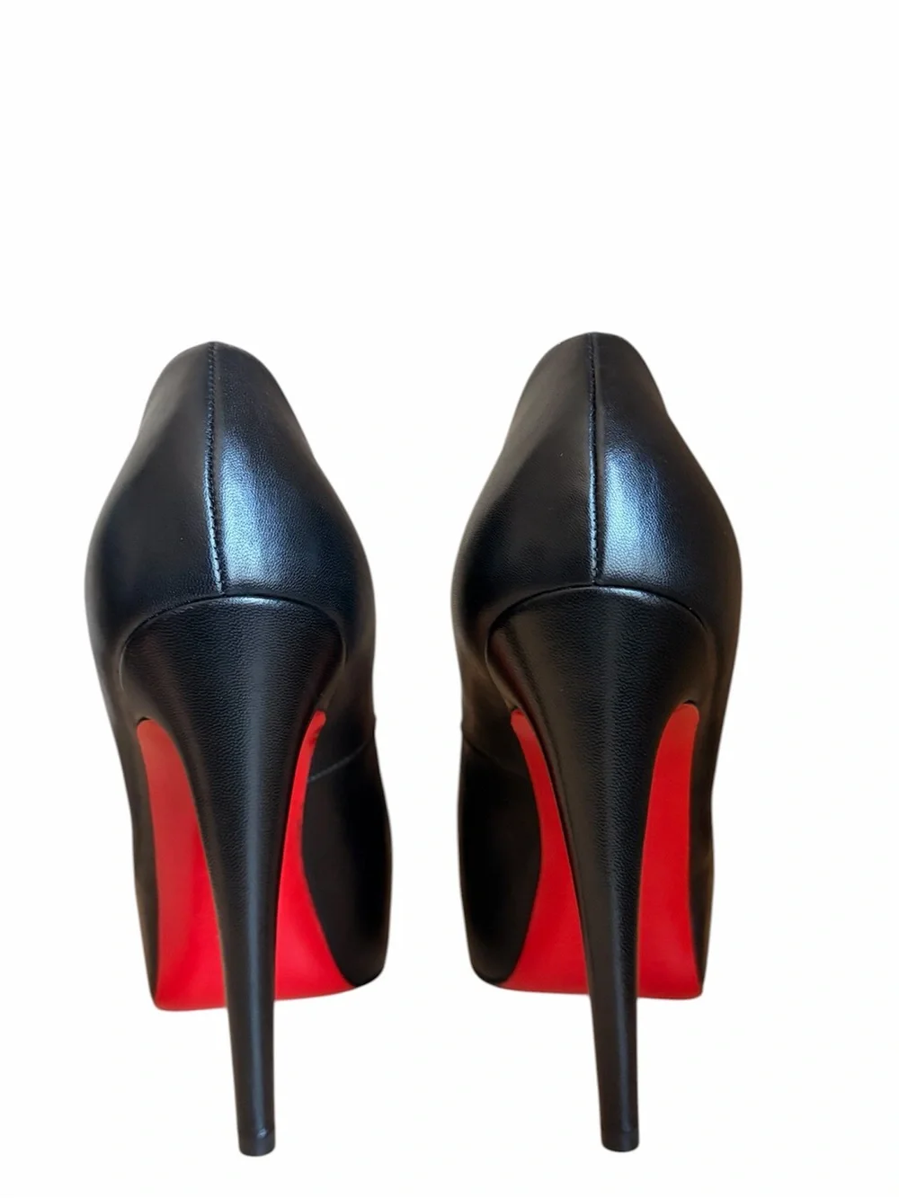Christian Louboutin Vendome Black Peep-Toe High Heel Pump RETAIL 995 - Picture 4 of 5